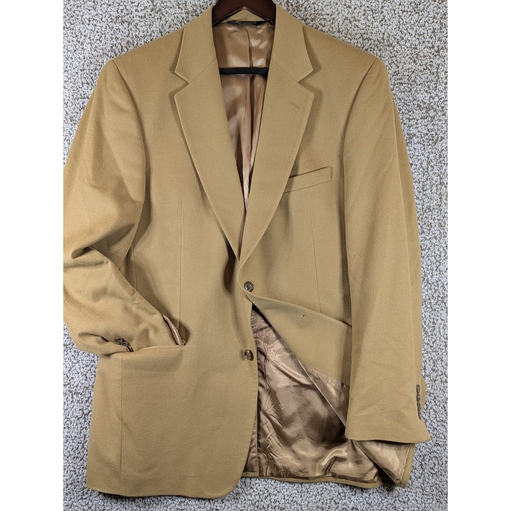 Jos‎ A Bank 100 Percent Cashmere Blazer Men's 41 Large Tan